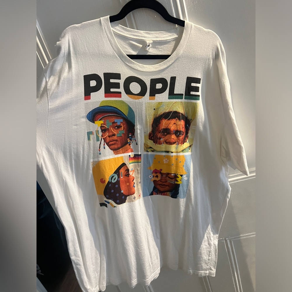 People Graphic White T-Shirt